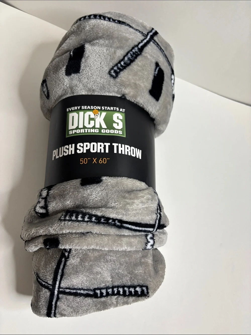 Plush Sport Throw Blanket - Gray